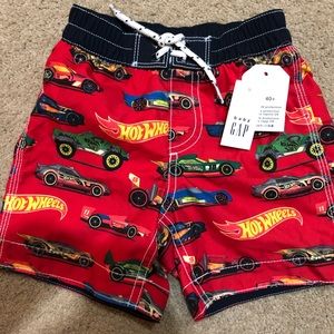 NWT Gap Hot Wheels Swim Trunks
